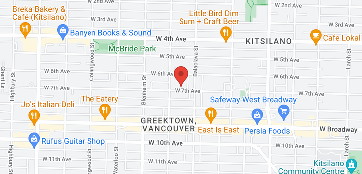 map of 3149 W 7TH AVENUE
